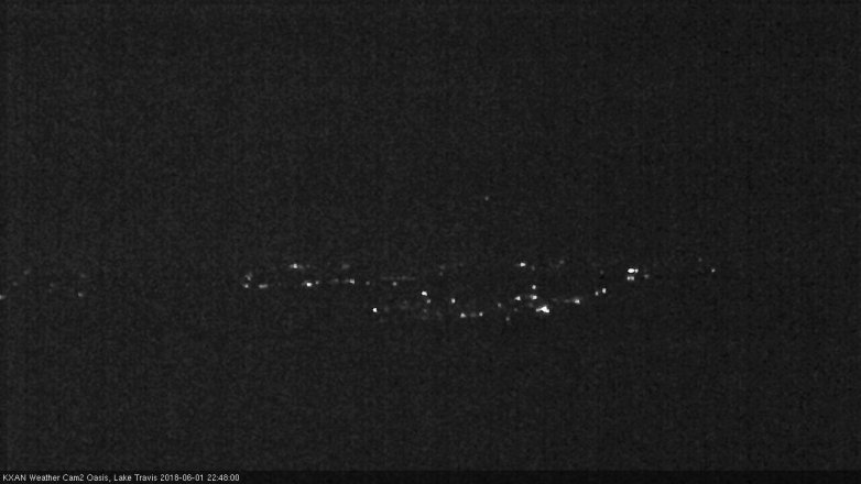 Lake Travis webcam, June 1, 2018 9:50 PM CT
