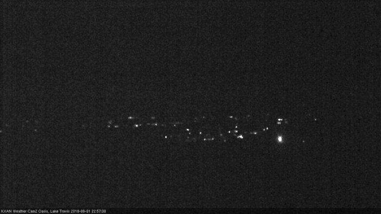 Lake Travis webcam, June 1, 2018 10:00 PM CT
