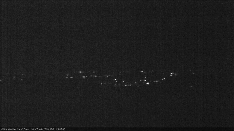 Lake Travis webcam, June 1, 2018 10:10 PM CT