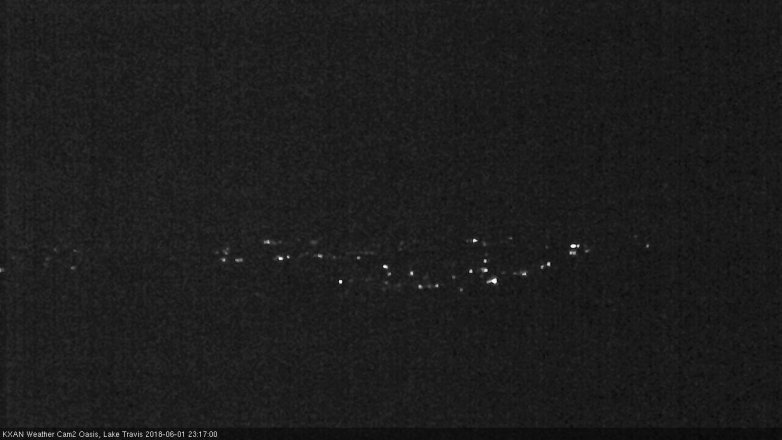 Lake Travis webcam, June 1, 2018 10:20 PM CT