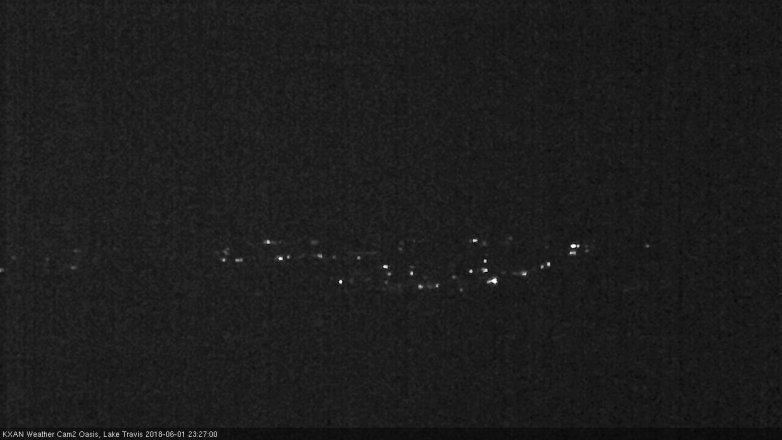 Lake Travis webcam, June 1, 2018 10:30 PM CT