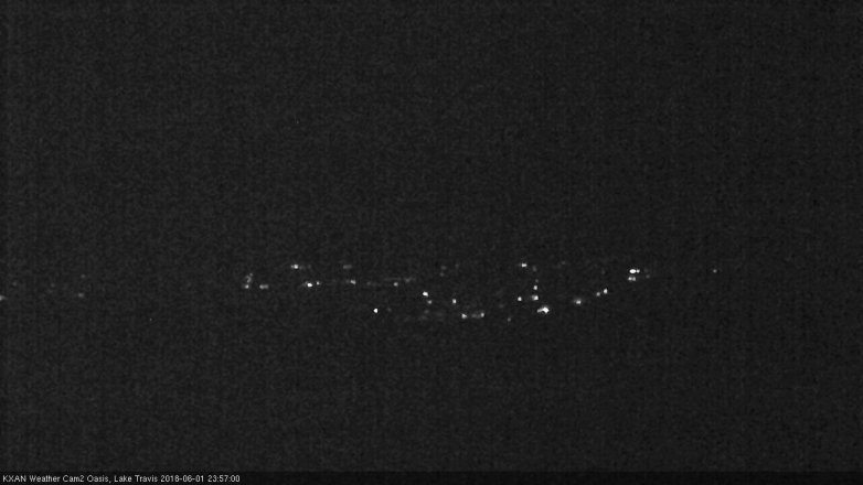 Lake Travis webcam, June 1, 2018 11:00 PM CT
