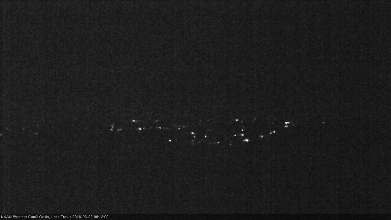 Lake Travis webcam, June 1, 2018 11:15 PM CT