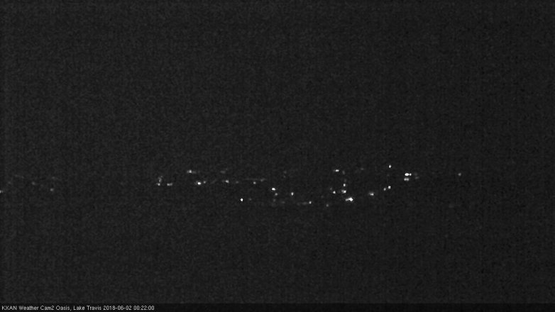 Lake Travis webcam, June 1, 2018 11:25 PM CT