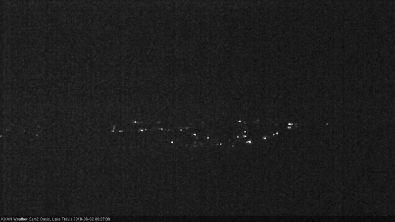 Lake Travis webcam, June 1, 2018 11:30 PM CT