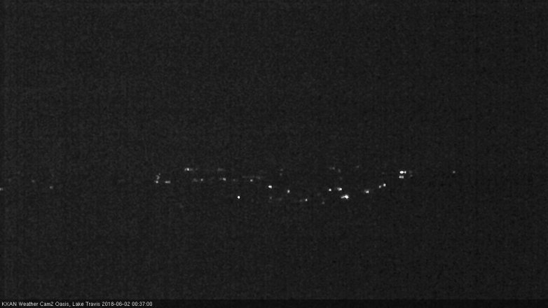 Lake Travis webcam, June 1, 2018 11:40 PM CT