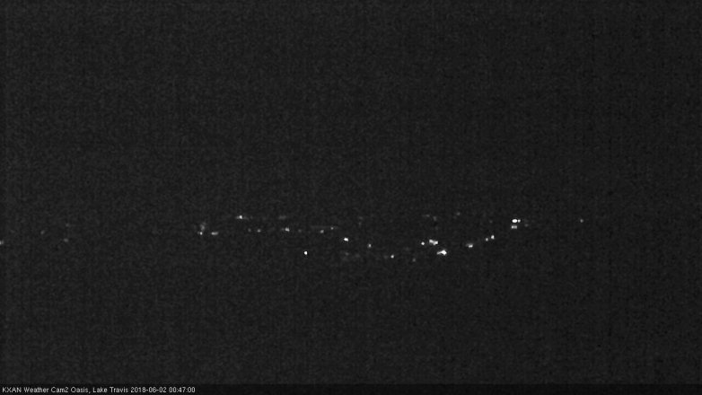 Lake Travis webcam, June 1, 2018 11:50 PM CT