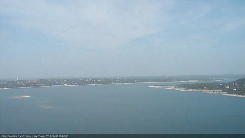 Lake Travis webcam, June 2, 2018 9:05 AM CT