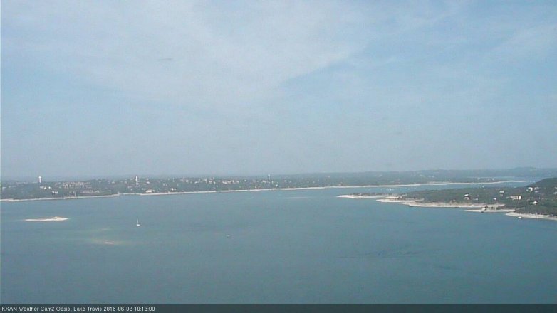 Lake Travis webcam, June 2, 2018 9:15 AM CT