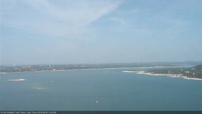 Lake Travis webcam, June 2, 2018 9:30 AM CT