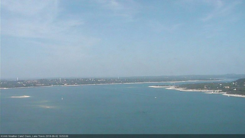 Lake Travis webcam, June 2, 2018 9:55 AM CT
