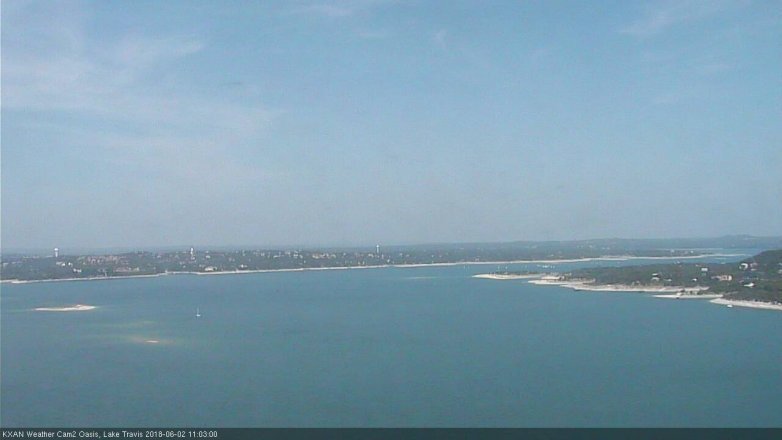 Lake Travis webcam, June 2, 2018 10:05 AM CT