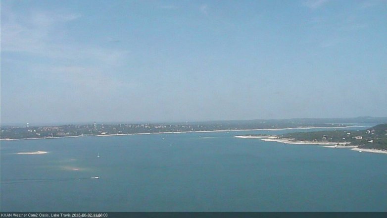 Lake Travis webcam, June 2, 2018 10:10 AM CT