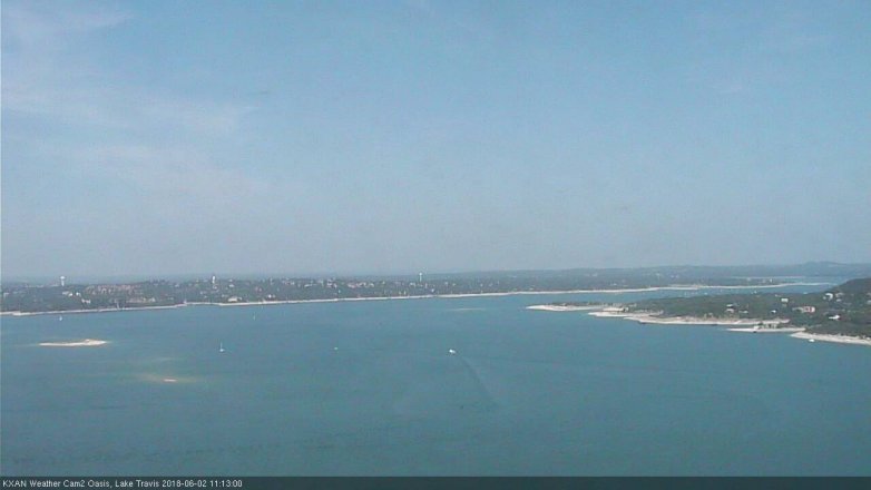 Lake Travis webcam, June 2, 2018 10:15 AM CT