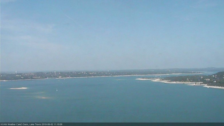 Lake Travis webcam, June 2, 2018 10:20 AM CT
