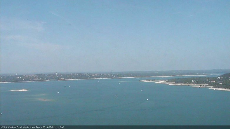Lake Travis webcam, June 2, 2018 10:25 AM CT