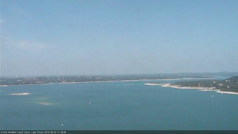 Lake Travis webcam, June 2, 2018 10:40 AM CT