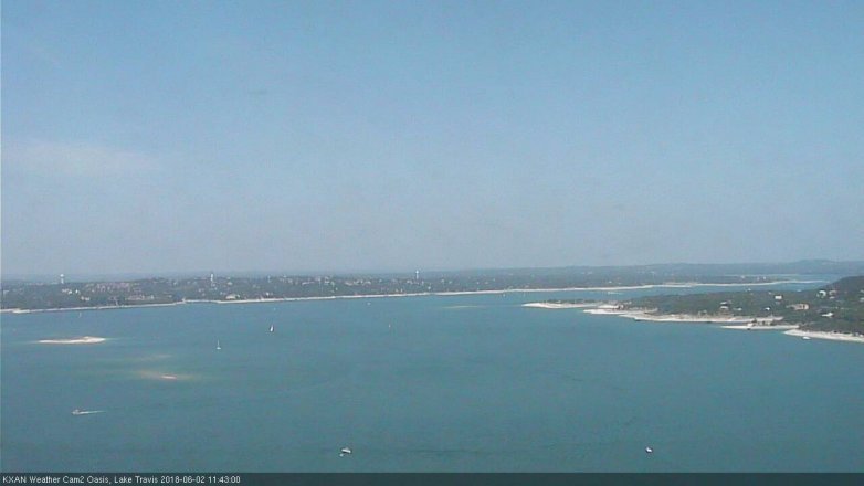 Lake Travis webcam, June 2, 2018 10:45 AM CT