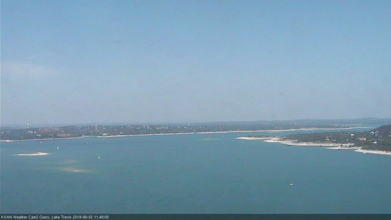Lake Travis webcam, June 2, 2018 10:50 AM CT
