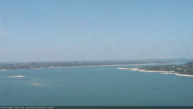 Lake Travis webcam, June 2, 2018 11:05 AM CT