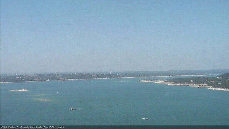 Lake Travis webcam, June 2, 2018 11:15 AM CT