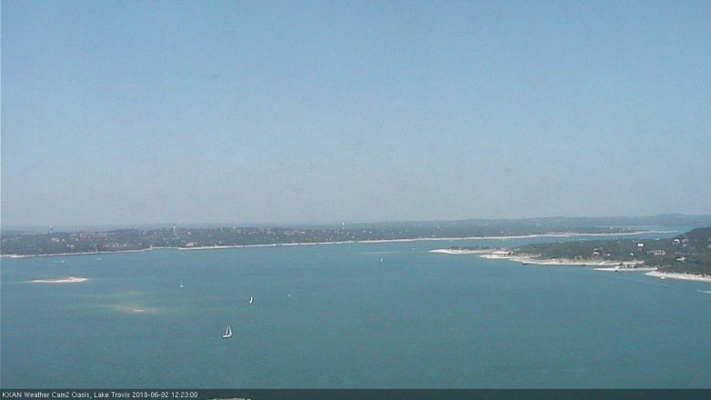 Lake Travis webcam, June 2, 2018 11:25 AM CT