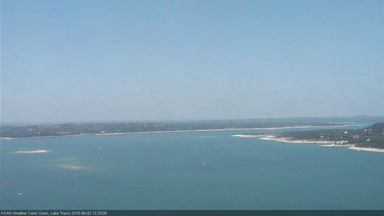 Lake Travis webcam, June 2, 2018 11:35 AM CT