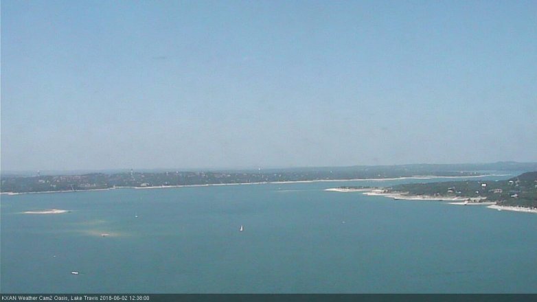 Lake Travis webcam, June 2, 2018 11:40 AM CT