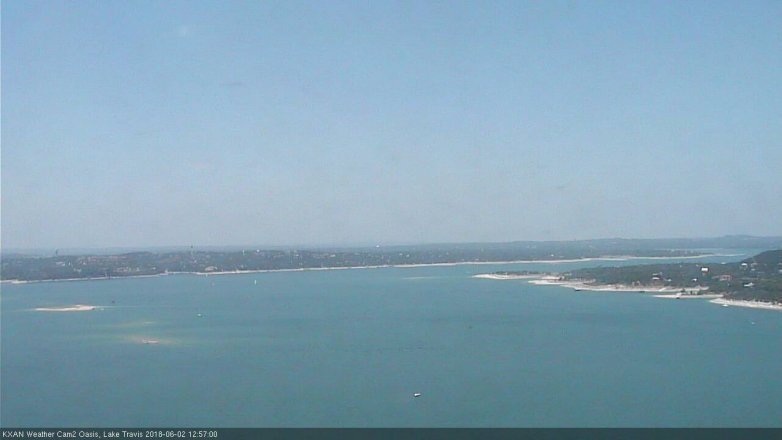 Lake Travis webcam, June 2, 2018 12:00 PM CT