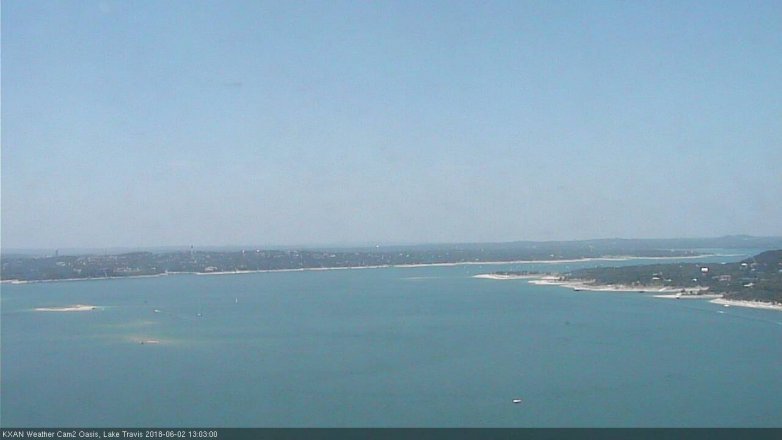 Lake Travis webcam, June 2, 2018 12:05 PM CT