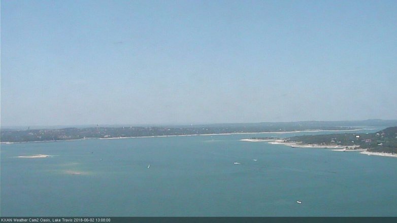 Lake Travis webcam, June 2, 2018 12:10 PM CT