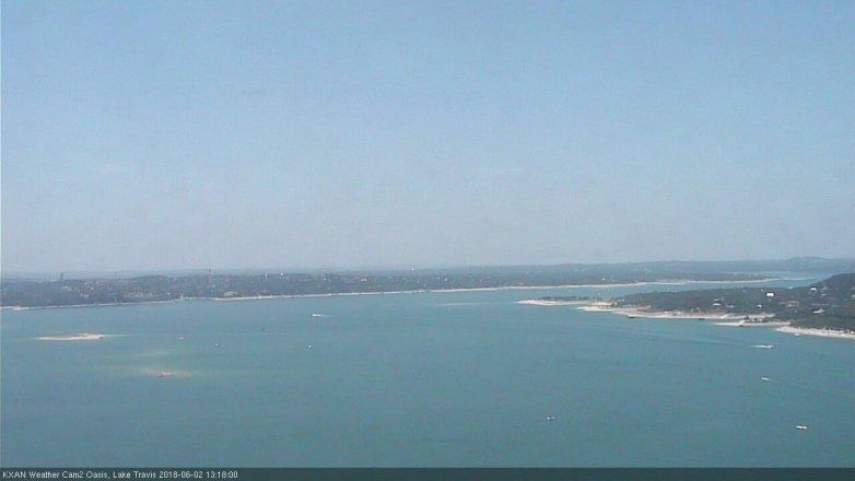 Lake Travis webcam, June 2, 2018 12:20 PM CT