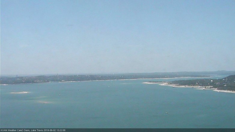 Lake Travis webcam, June 2, 2018 12:25 PM CT
