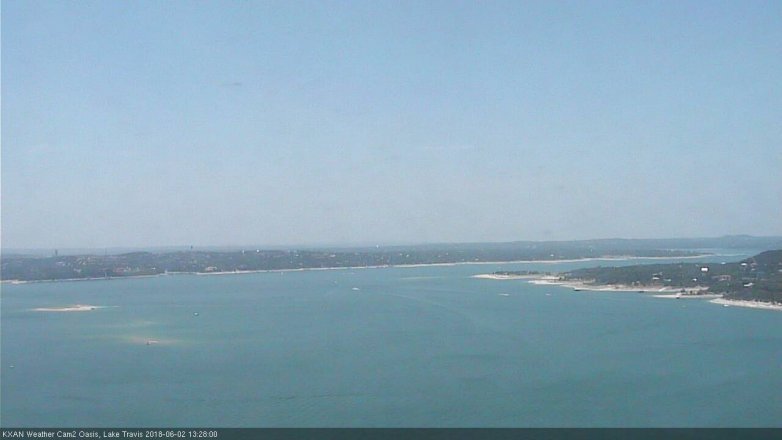 Lake Travis webcam, June 2, 2018 12:30 PM CT
