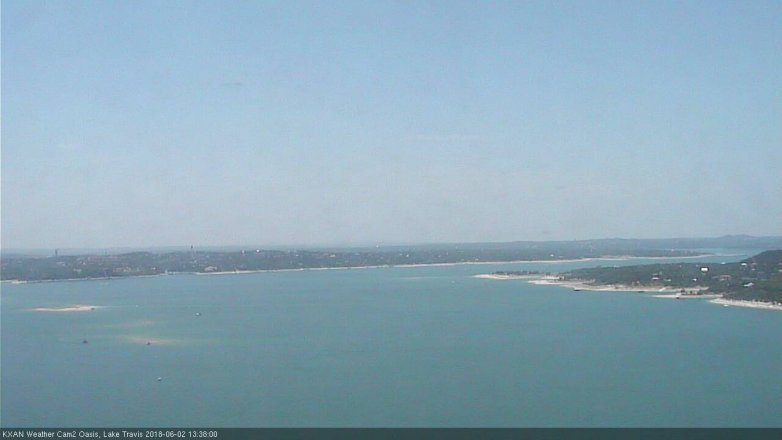 Lake Travis webcam, June 2, 2018 12:40 PM CT