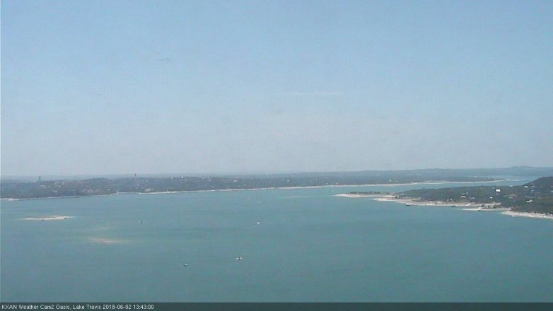 Lake Travis webcam, June 2, 2018 12:45 PM CT