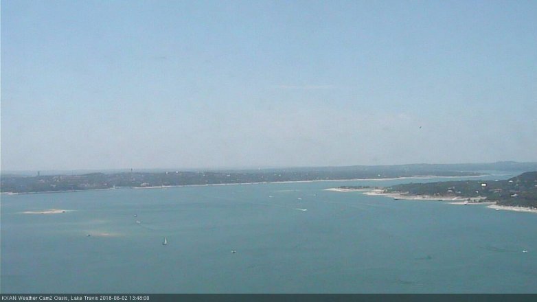 Lake Travis webcam, June 2, 2018 12:50 PM CT