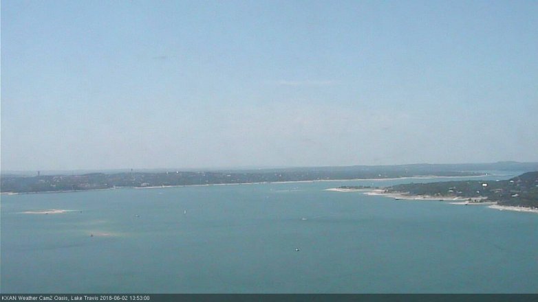 Lake Travis webcam, June 2, 2018 12:55 PM CT