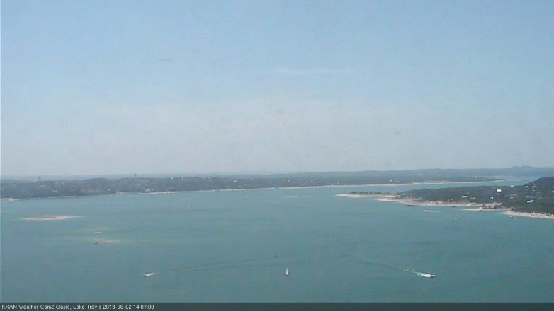Lake Travis webcam, June 2, 2018 1:10 PM CT