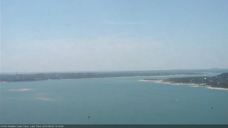 Lake Travis webcam, June 2, 2018 1:20 PM CT
