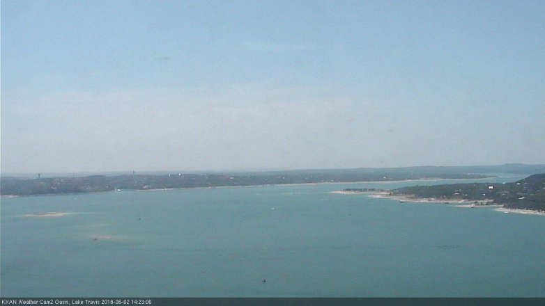 Lake Travis webcam, June 2, 2018 1:25 PM CT