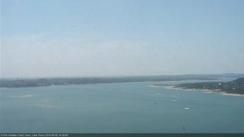 Lake Travis webcam, June 2, 2018 1:40 PM CT