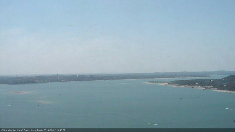 Lake Travis webcam, June 2, 2018 1:50 PM CT