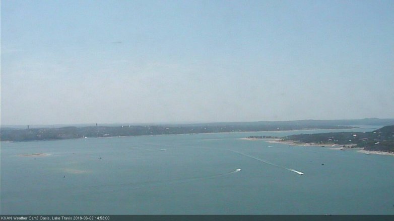 Lake Travis webcam, June 2, 2018 1:55 PM CT