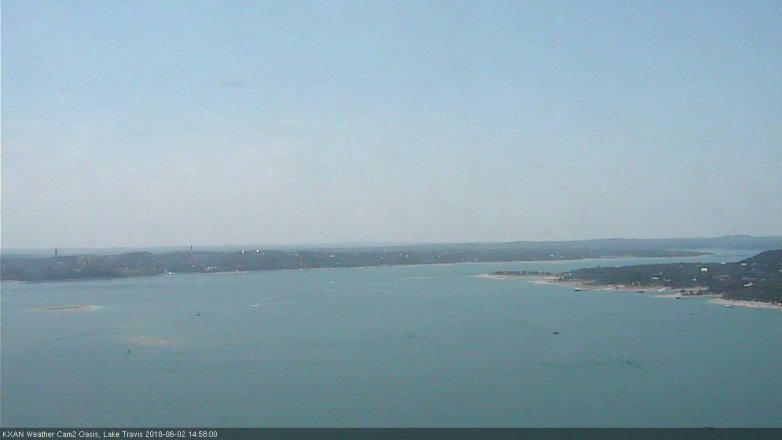 Lake Travis webcam, June 2, 2018 2:00 PM CT