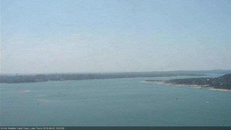 Lake Travis webcam, June 2, 2018 2:05 PM CT