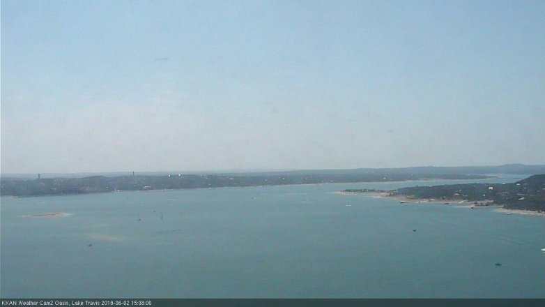 Lake Travis webcam, June 2, 2018 2:10 PM CT