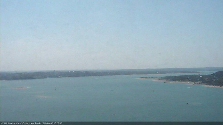 Lake Travis webcam, June 2, 2018 2:25 PM CT