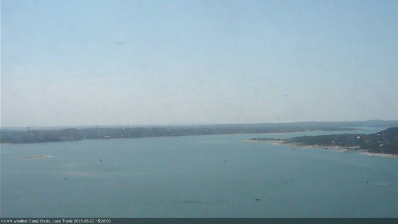 Lake Travis webcam, June 2, 2018 2:30 PM CT
