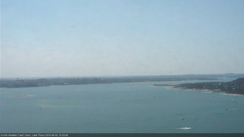 Lake Travis webcam, June 2, 2018 2:35 PM CT